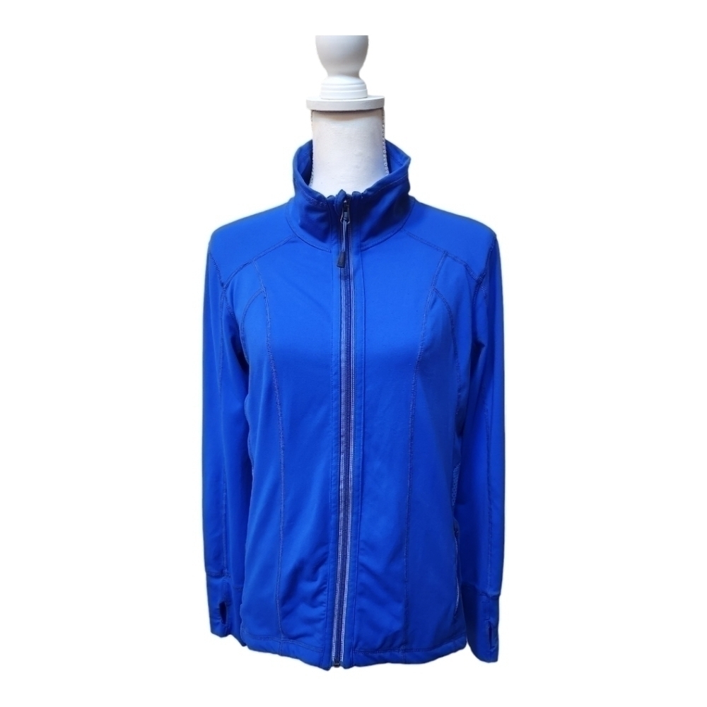 Lot of 2 Tangerine Women's Blue Zip Up Athletic Shirts/Sweatshirts, Medium - Picture 9 of 16